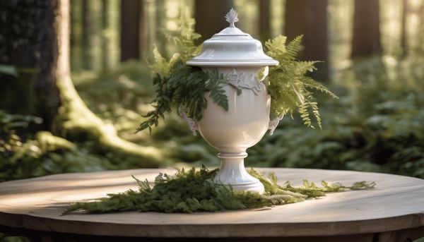Choisissez une urne mariage à thème nature unique et élégante